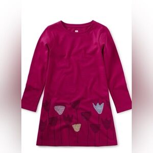 TEA Collection, 100% cotton dress, Tulips size 12 excellent condition! Easter!